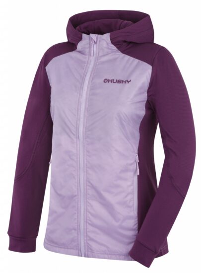 Husky Dámská mikina na zip Any L purple Velikost: L