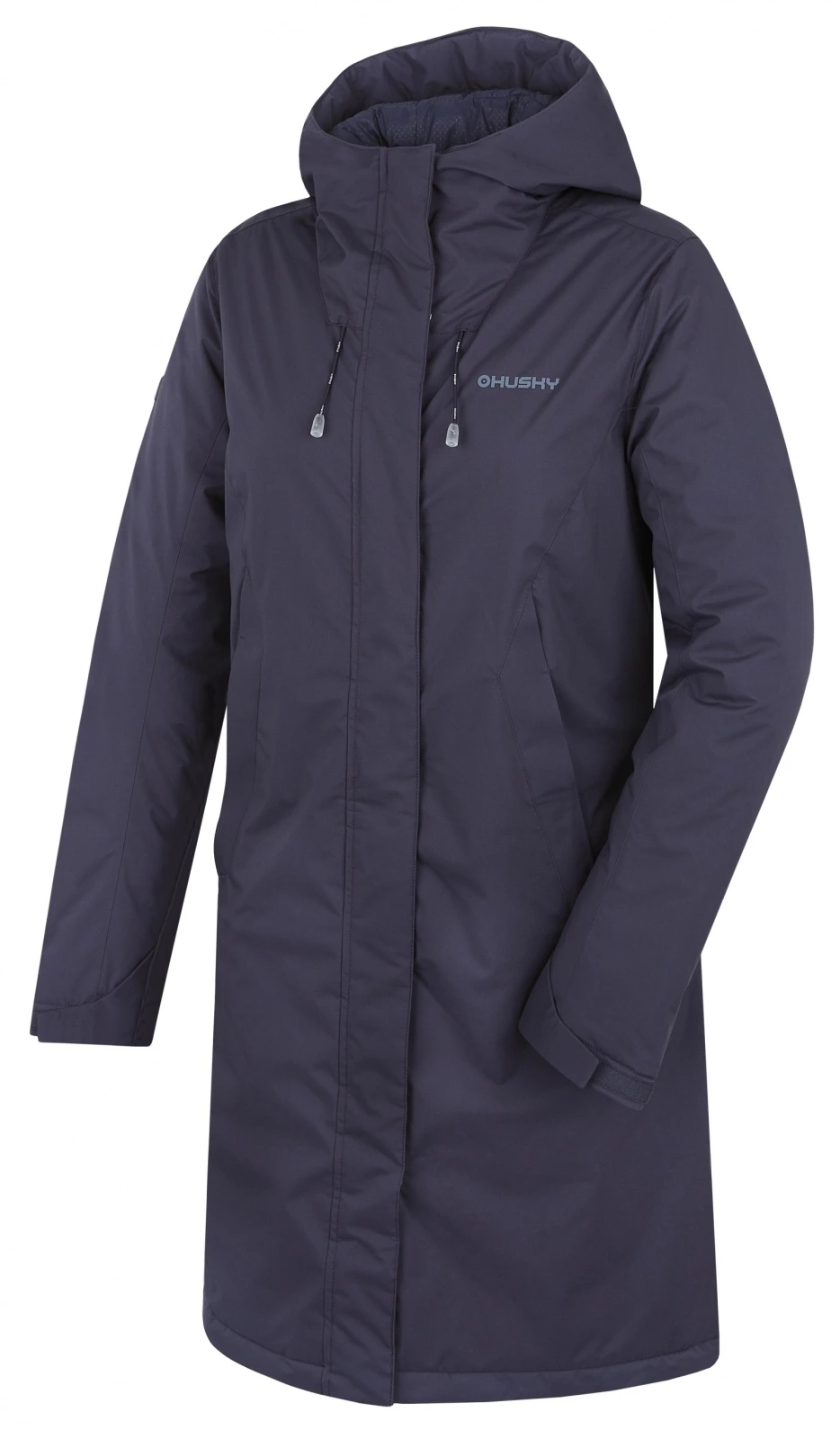 Husky Dámský hardshellový plněný kabát Narvik L dark blue Velikost: XL - plus