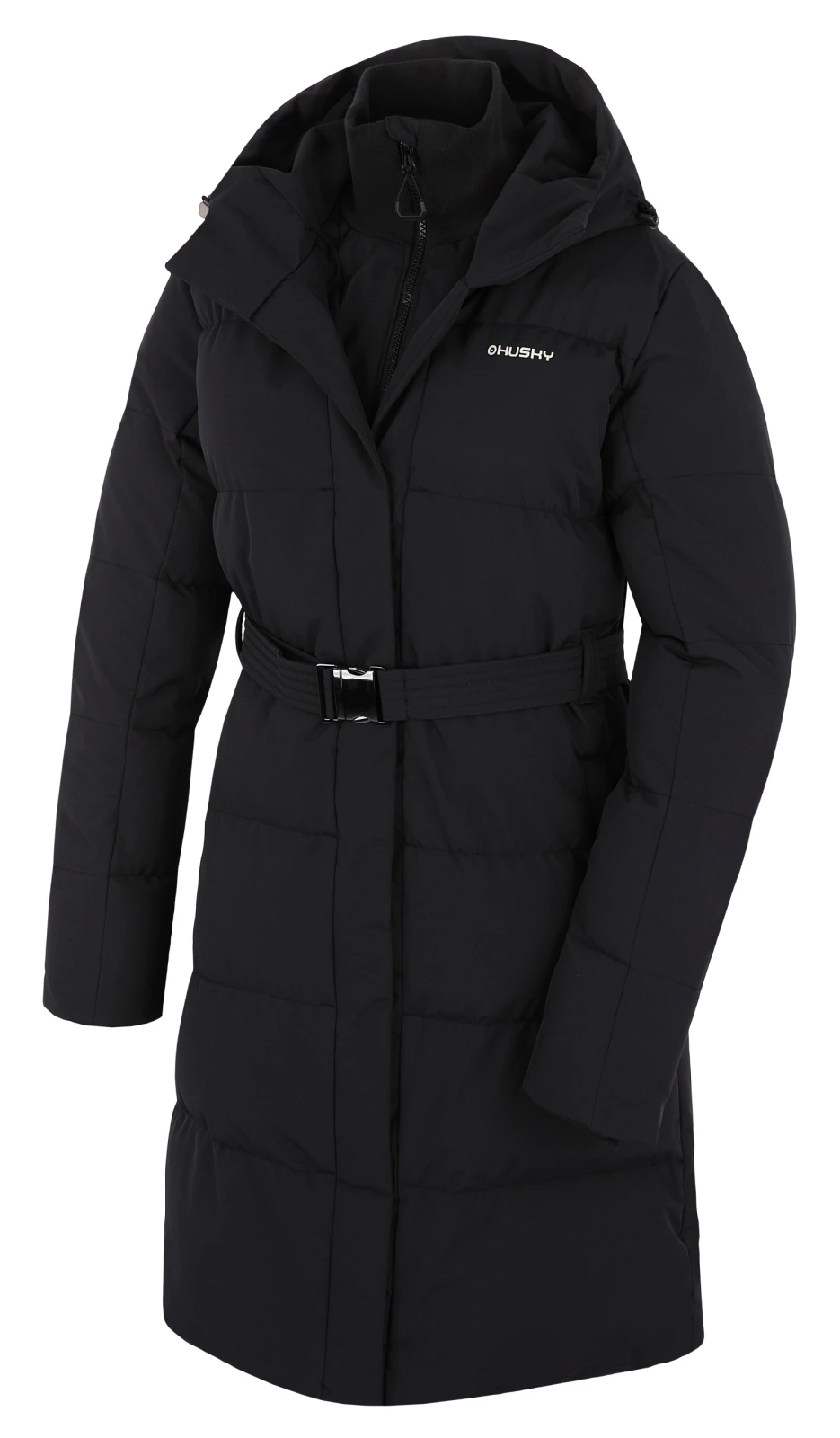 Husky Dámský hardshellový plněný kabát Nerine L black Velikost: XL