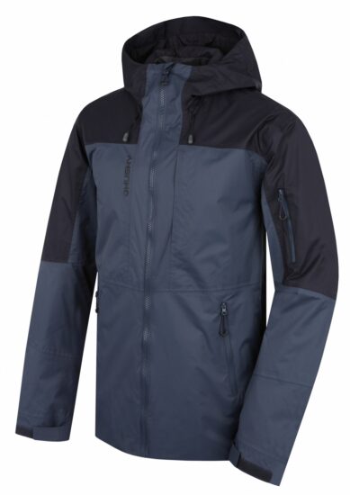 Husky Pánská hardshell bunda Nickin M anthracite/black Velikost: XXXL