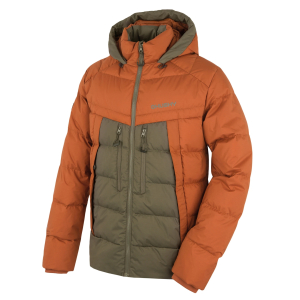 Husky Pánská péřová bunda Durra M brown/khaki Velikost: XL