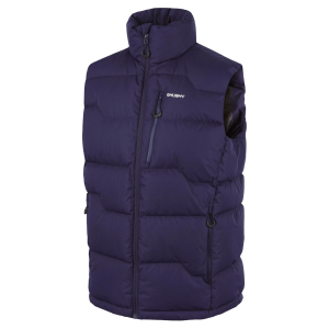 Husky Pánská péřová vesta na zip Deep M dark blue Velikost: XL