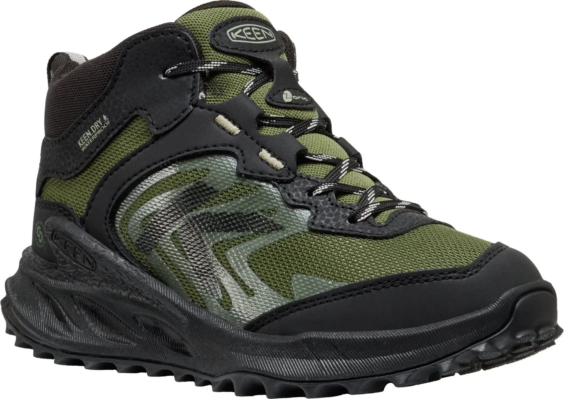 Keen ZIONIC MID WP YOUTH black/bronze green Velikost: 38