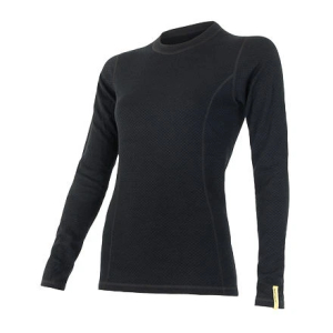 SENSOR MERINO DF dámské triko dl.rukáv černá Velikost: L 8592837017600