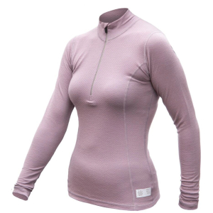 SENSOR MERINO DF dámské triko dl.rukáv zip mystic violet Velikost: M