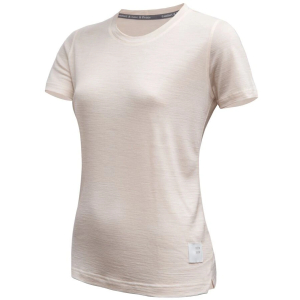 SENSOR MERINO LITE dámské triko kr.rukáv mottled beige Velikost: S