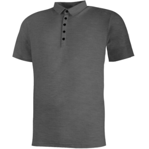 LASTING pánské merino&bambus polo triko BASI šedé Velikost: L