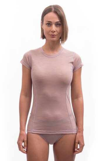 SENSOR MERINO AIR dámské triko kr.rukáv dusty pink Velikost: M - Obrázek 2