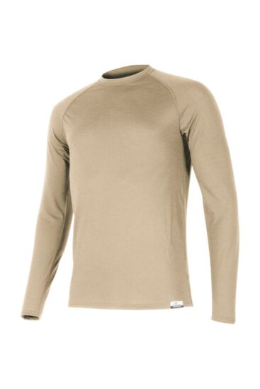 Lasting ATAR 7070 béžové pánské merino triko Velikost: XL 8596445031218