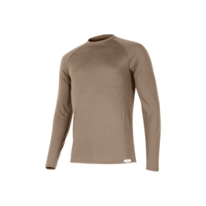 Lasting ATAR 7373 hnědé pánské merino triko Velikost: M 8595067900063