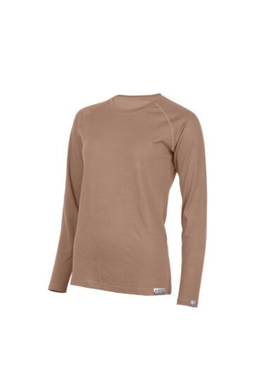 Lasting ATILA 7474 hnědé dámské merino triko Velikost: XL 8596445034059