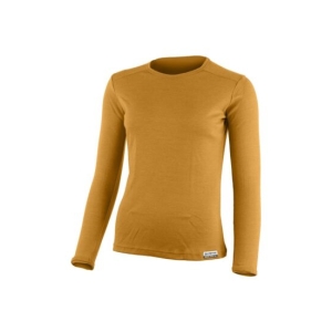 Lasting BELA 2424 hořčicová dámská merino mikina Velikost: XL