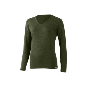 Lasting EVA 6160 zelené dámské merino triko s výstřihem Velikost: XL