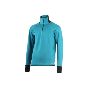 Lasting LEO 5859 modrá pánská merino mikina Velikost: M 8595067866505