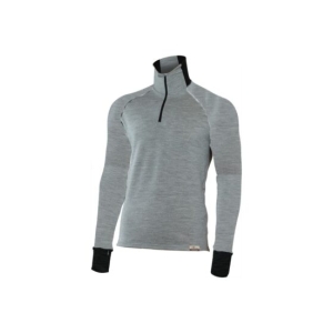Lasting LEO 8489 šedá pánská merino mikina Velikost: XXL 8595067833859