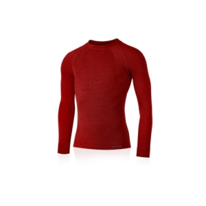 Lasting MAPOL 3160 červené pánské merino triko Velikost: L/XL
