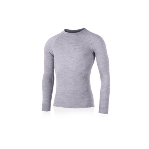 Lasting MAPOL 8440 šedé pánské merino triko Velikost: 2XL/3XL
