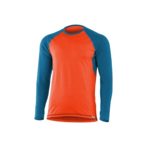 Lasting MARIO 2151 oranžové pánské merino triko Velikost: XL 8596445054767