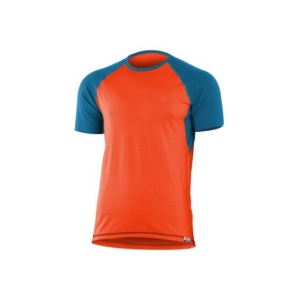 Lasting OTO 2151 oranžové pánské merino triko Velikost: M