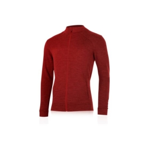 Lasting SARMIN 3163 červená pánská merino mikina Velikost: XXL