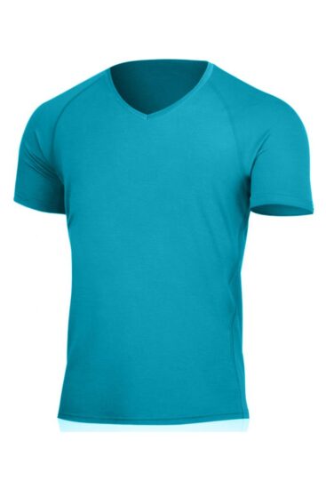 Lasting VIDO 5858 modré pánské merino triko do V Velikost: XL