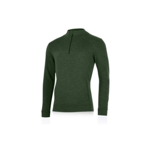 Lasting WARMIN 6166 zelená pánská merino mikina Velikost: L