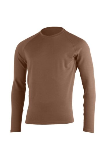 Lasting WITY 7676 hnědá pánská merino mikina Velikost: XL