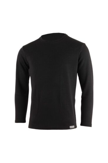 Lasting WOLK 9090 černá pánská merino mikina Velikost: S