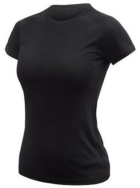 SENSOR MERINO ACTIVE NO LOGO dámské triko kr.rukáv černá Velikost: XL