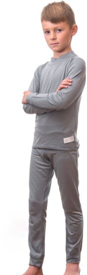 SENSOR MERINO ACTIVE SET juniorský triko dl.rukáv + spodky šedá Velikost: 150 8592837084732 - Obrázek 2