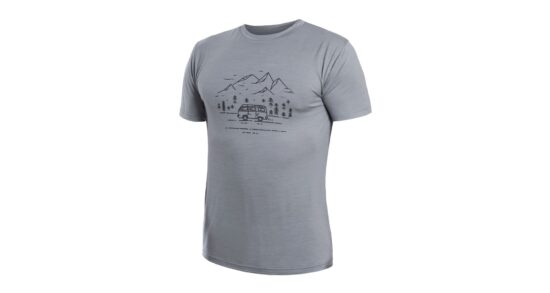 SENSOR MERINO ACTIVE VAN LIFE pánské triko kr.rukáv šedá Velikost: L 8592837092485