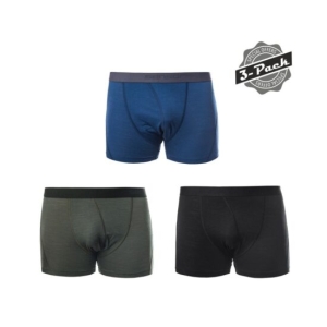 SENSOR MERINO AIR 3-PACK pánské trenky černá/tm.modrá/olive Velikost: S
