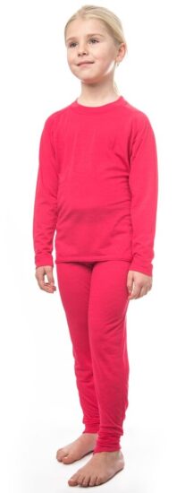 SENSOR MERINO AIR SET dětský triko dl.rukáv + spodky magenta Velikost: 90 - Obrázek 2