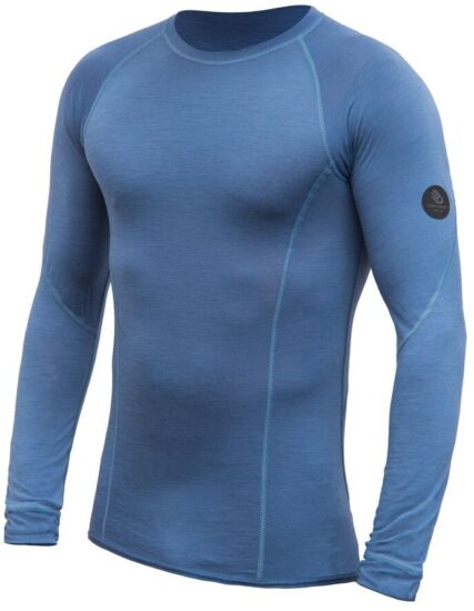 SENSOR MERINO AIR pánské triko dl.rukáv riviera blue Velikost: XXL