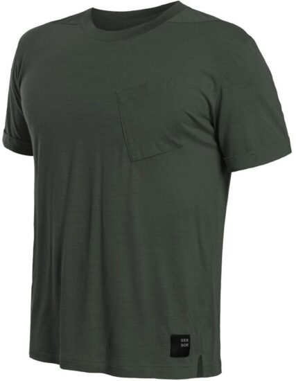 SENSOR MERINO AIR traveller pánské triko kr.rukáv olive green Velikost: XL 8592837089515