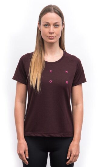 SENSOR MERINO BLEND TYPO dámské triko kr.rukáv port red Velikost: M - Obrázek 2