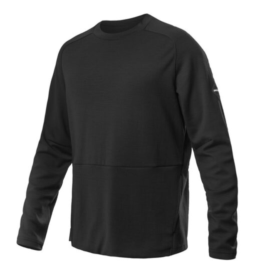 SENSOR MERINO UPPER traveller pánská mikina černá Velikost: L