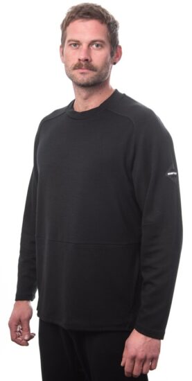 SENSOR MERINO UPPER traveller pánská mikina černá Velikost: S - Obrázek 2