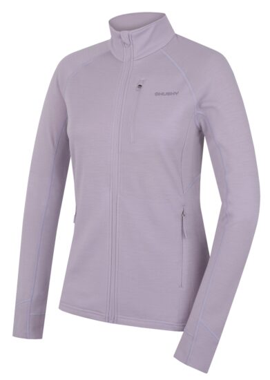 Husky Dámská mikina z merino vlny Alou L light purple Velikost: M 8592287193923