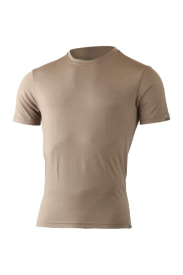Lasting CHUAN 7373 hnědá pánské merino triko Velikost: L