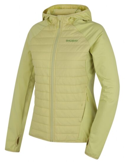 Husky Dámská hybrid mikina Arya L light green Velikost: M