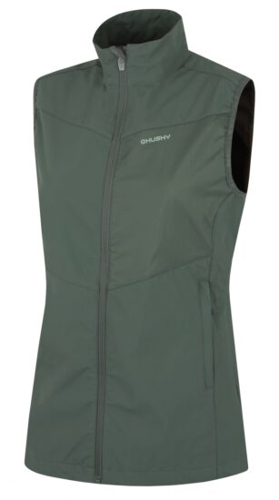 Husky Dámská softshell vesta Salien L faded green Velikost: M