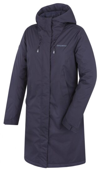 Husky Dámský hardshellový plněný kabát Narvik L dark blue Velikost: M
