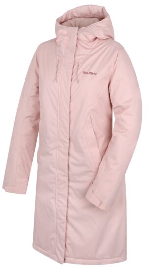 Husky Dámský hardshellový plněný kabát Narvik L light pink Velikost: L - plus