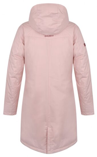Husky Dámský hardshellový plněný kabát Narvik L light pink Velikost: XL - Obrázek 2
