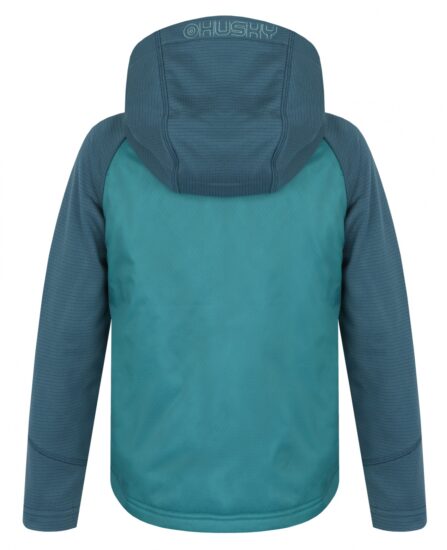 Husky Dětská mikina s kapucí Any K turquoise Velikost: 128 - Obrázek 2