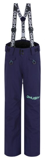 Husky Dětské lyžařské kalhoty Gunis Kids dark blue Velikost: 140 8592287172607