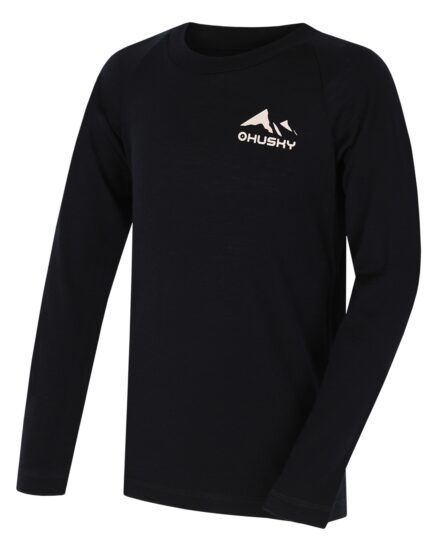 Husky Dětské merino termoprádlo Merbo K black Velikost: 134
