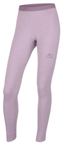 Husky Merino termoprádlo kalhoty Mercie L light purple Velikost: L