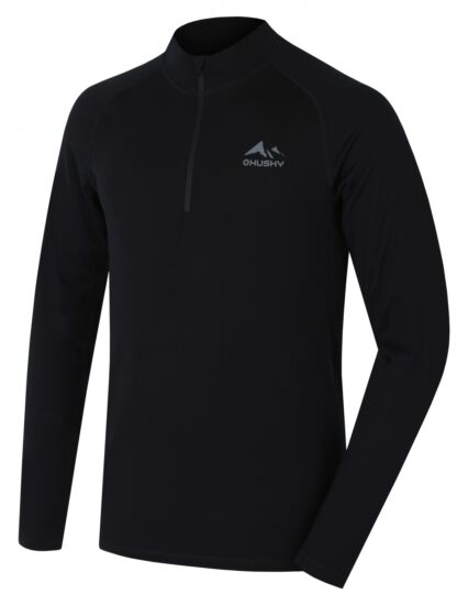 Husky Merino termoprádlo triko Merow zip M black Velikost: S